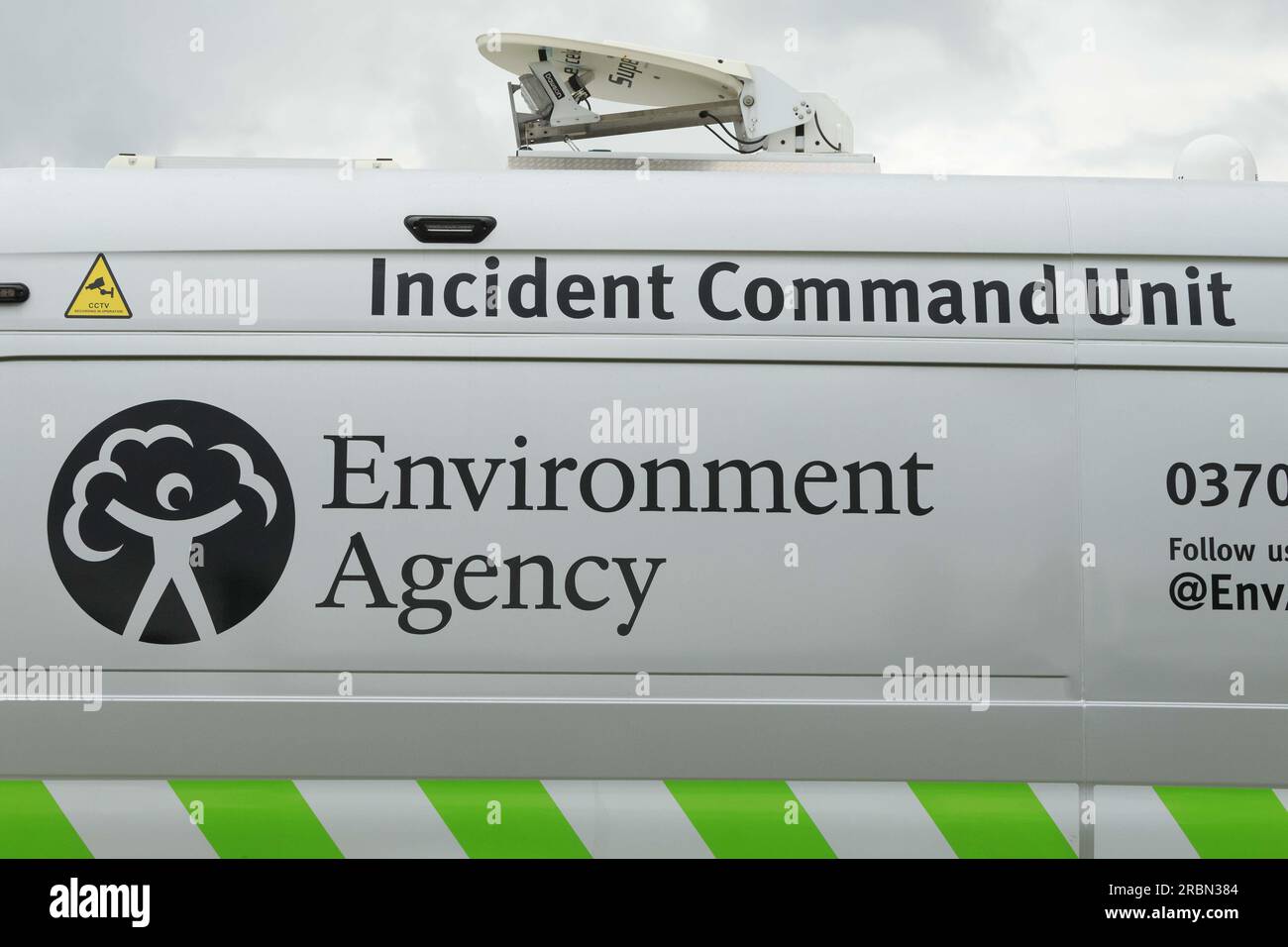 Unità di comando incidenti dell'agenzia ambientale Foto Stock