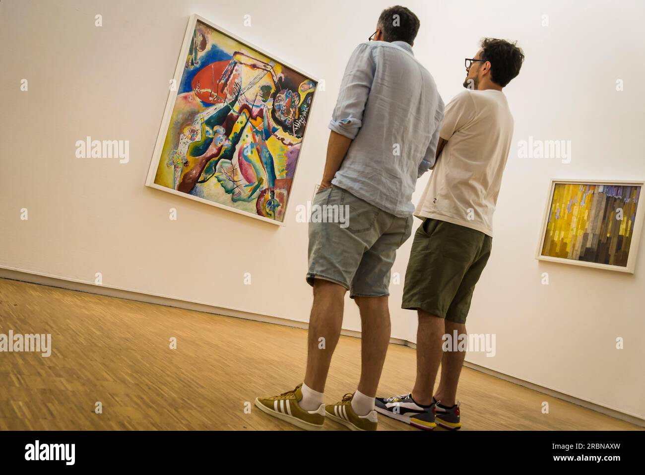 Pittura Vassily Kandinsky, Centro Pompidou, un museo di arte moderna, Parigi, Francia Foto Stock
