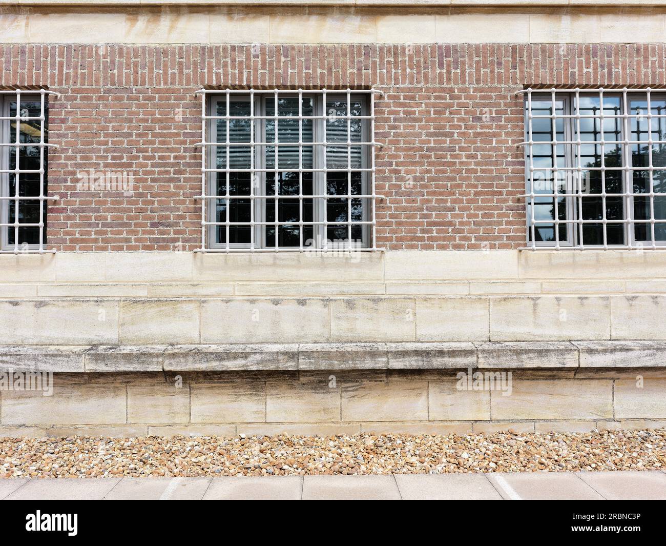 Edificio della biblioteca, Università di Cambridge, Inghilterra. Foto Stock