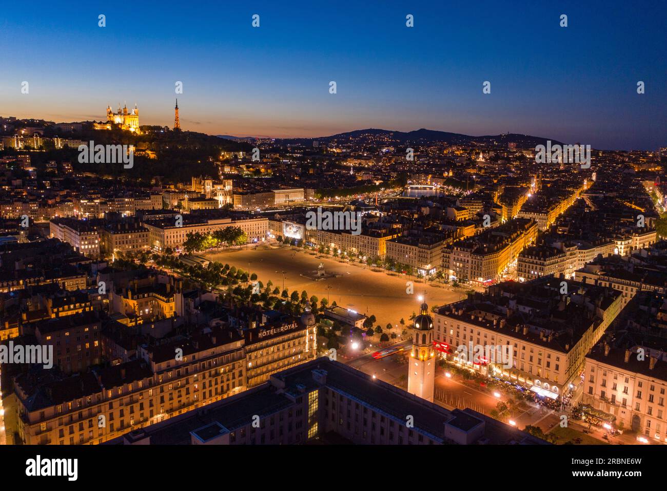 II arrondissement di Lione, Lione, Rhône, Francia Foto Stock
