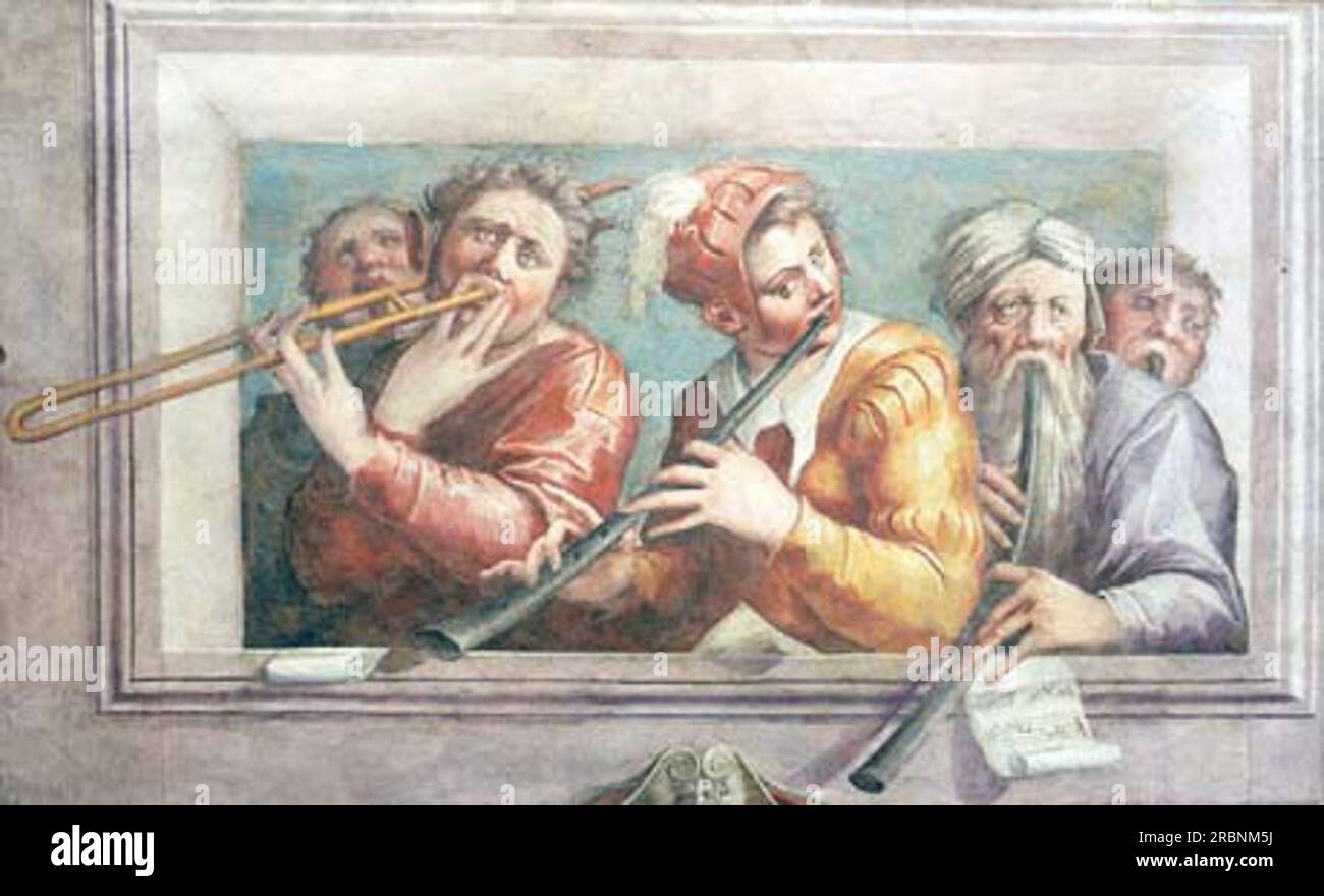 Musicisti 1545 di Giorgio Vasari Foto Stock