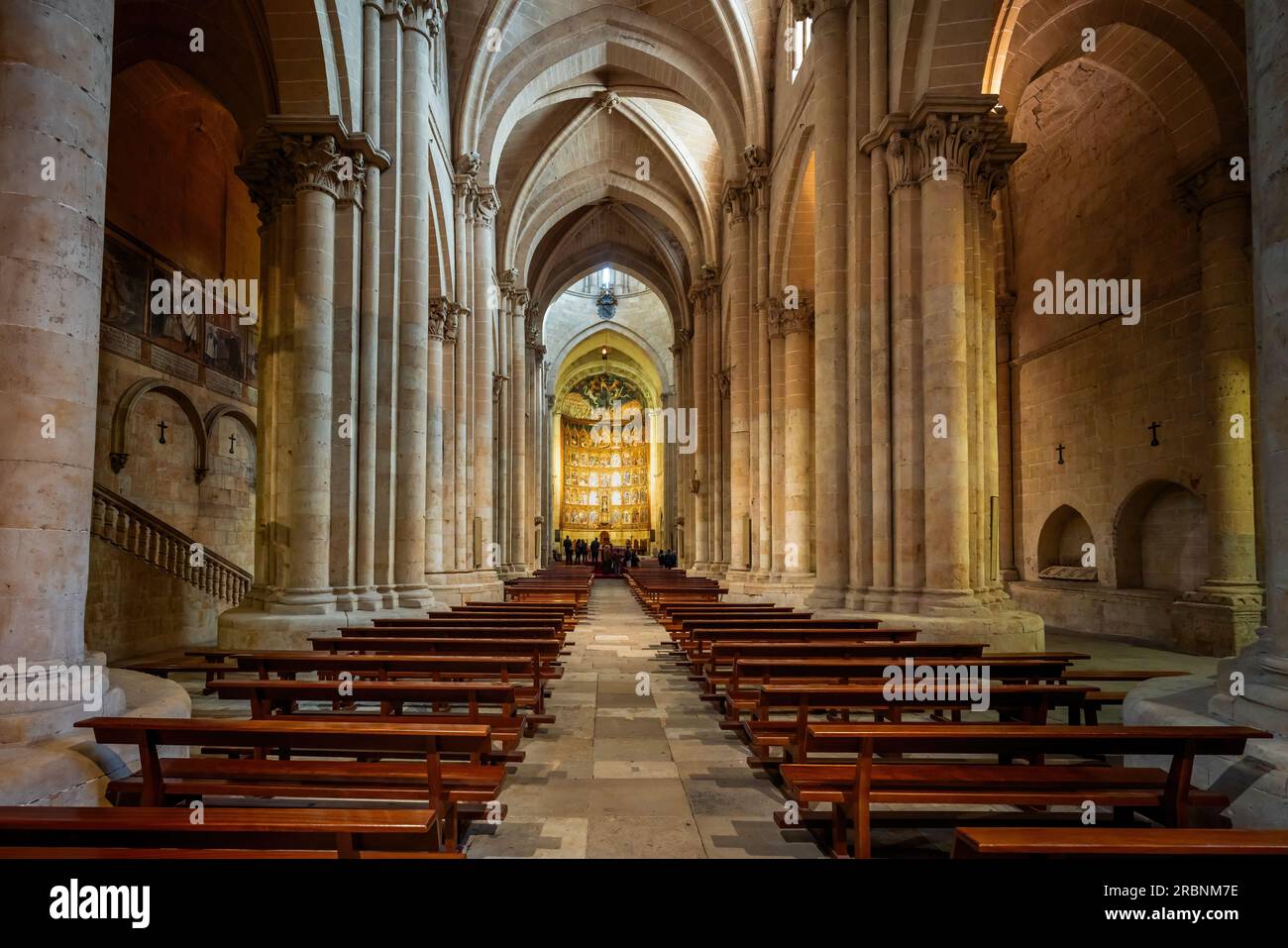 Vecchia Cattedrale di Salamanca interno - Salamanca, Spagna Foto Stock
