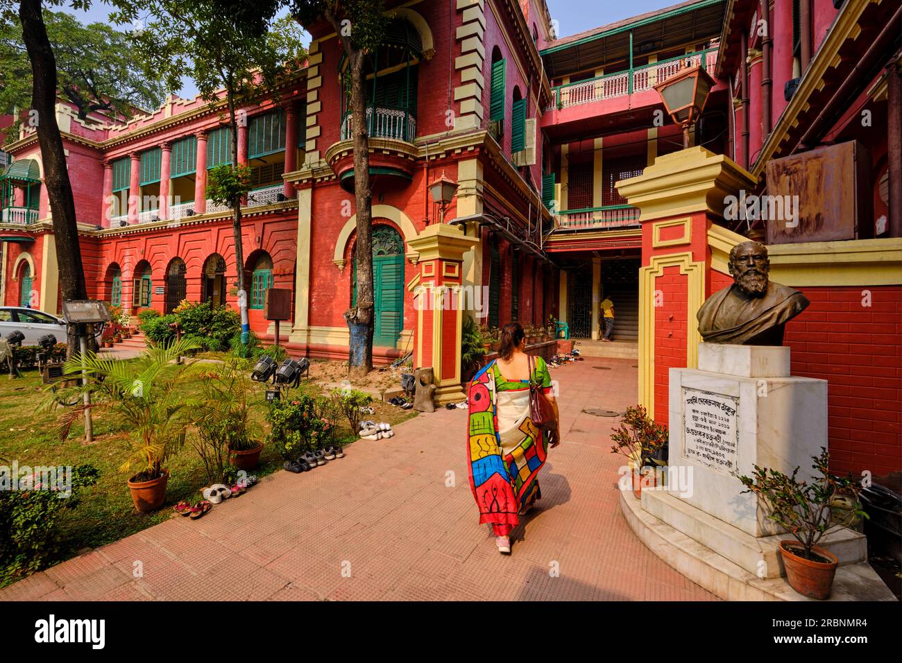 India, Bengala Occidentale, Calcutta, Rabindranath Tagore's House, Grande poeta e primo premio Nobel indiano Foto Stock