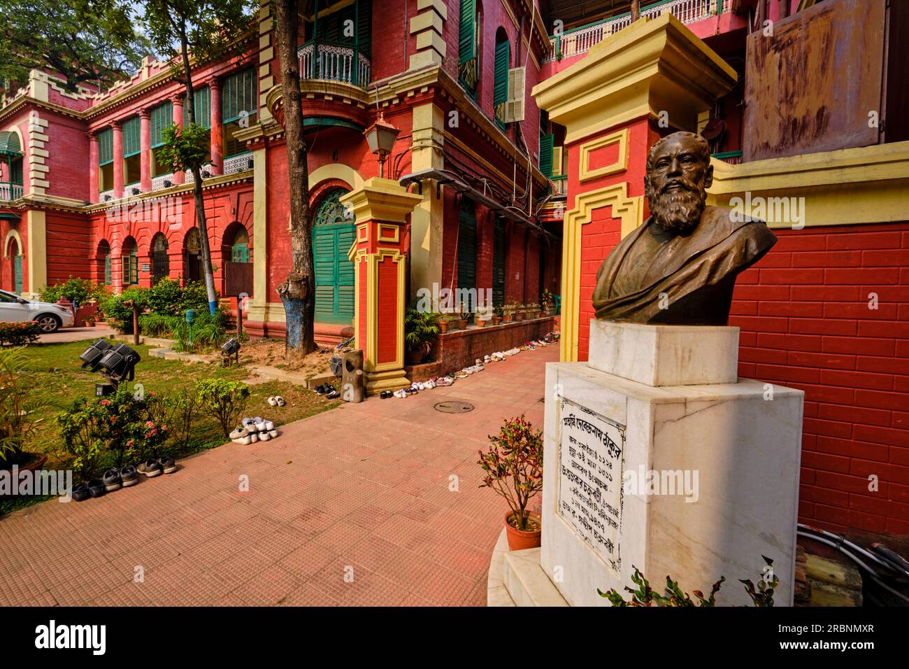 India, Bengala Occidentale, Calcutta, Rabindranath Tagore's House, Grande poeta e primo premio Nobel indiano Foto Stock