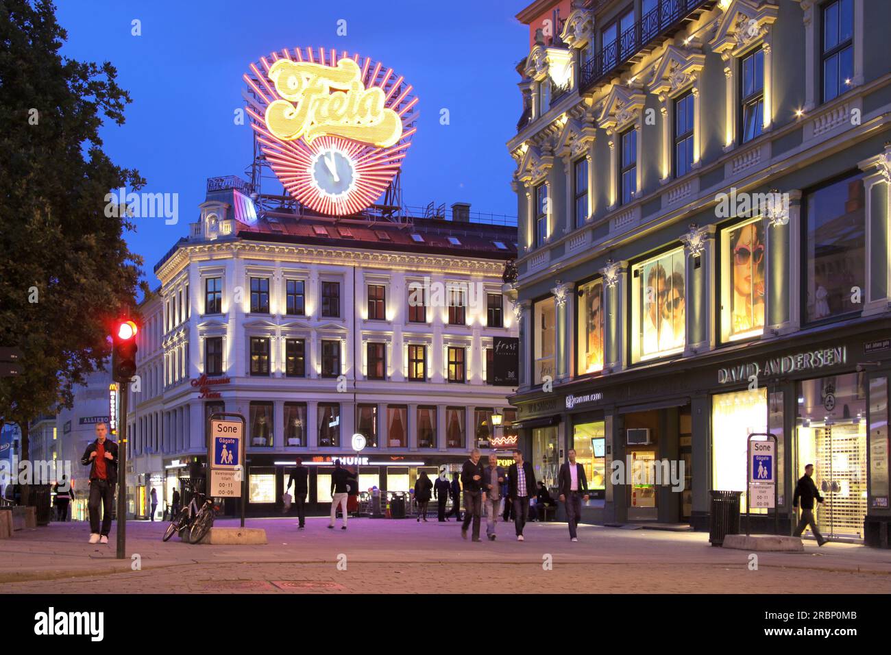 Joahns Gate, Oslo, Norvegia Foto Stock