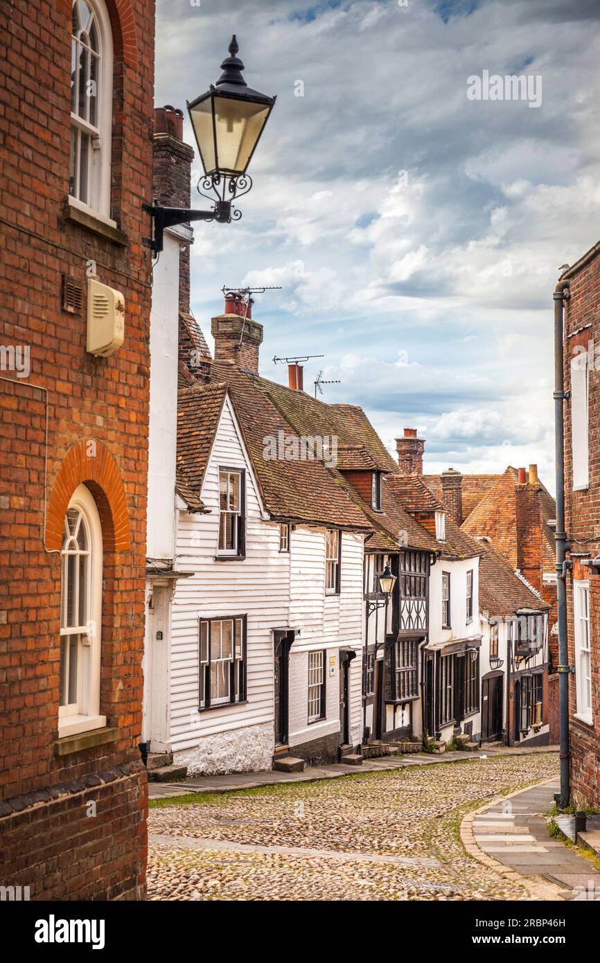 Old Town Lane a Rye, East Sussex, Inghilterra Foto Stock