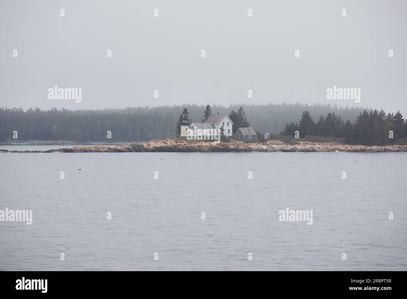 Faro di Winter Harbor, Maine Foto Stock