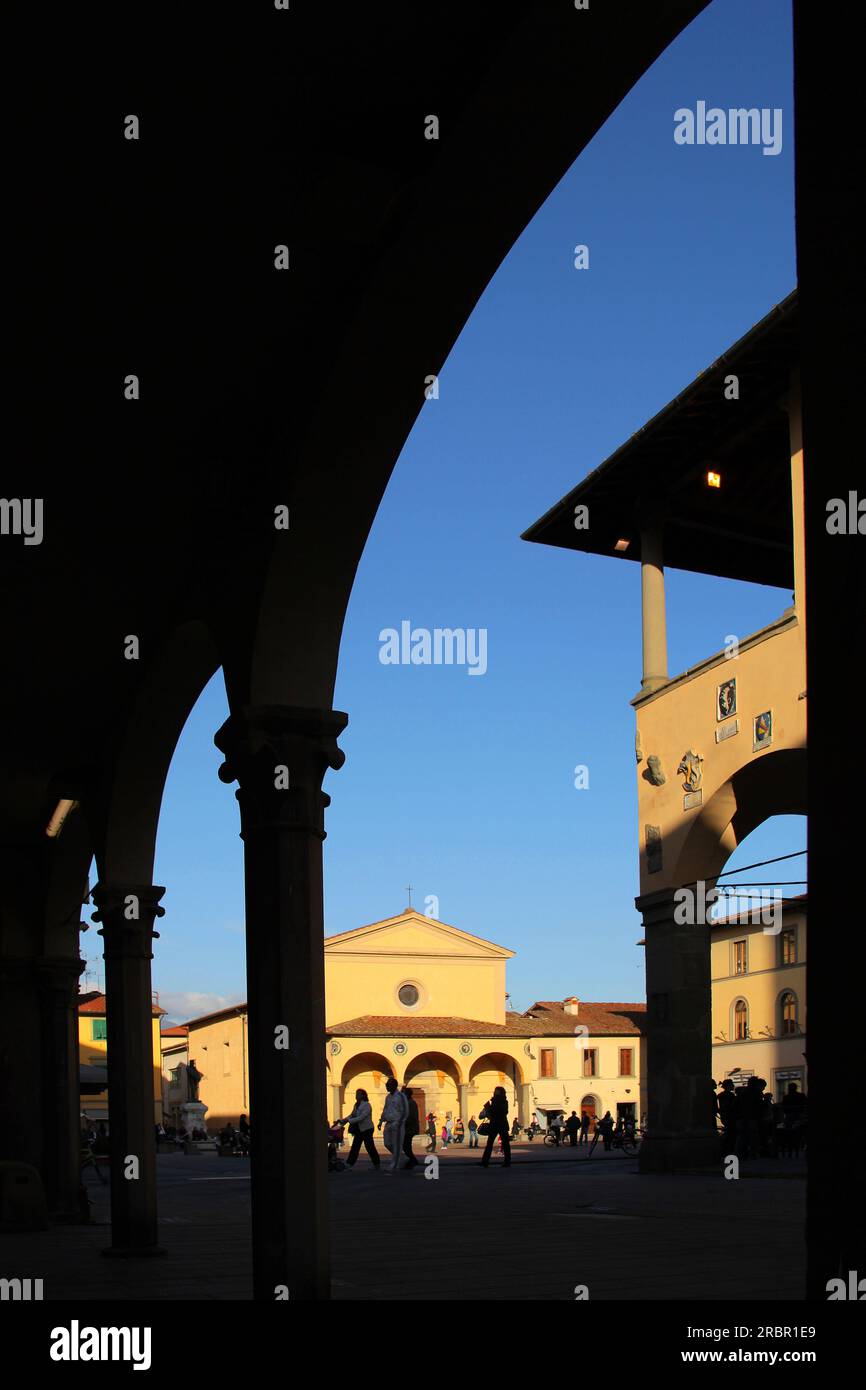 Palazzo d’Arnolfo, San Giovanni Valdarno, Toscana, Italia Foto Stock