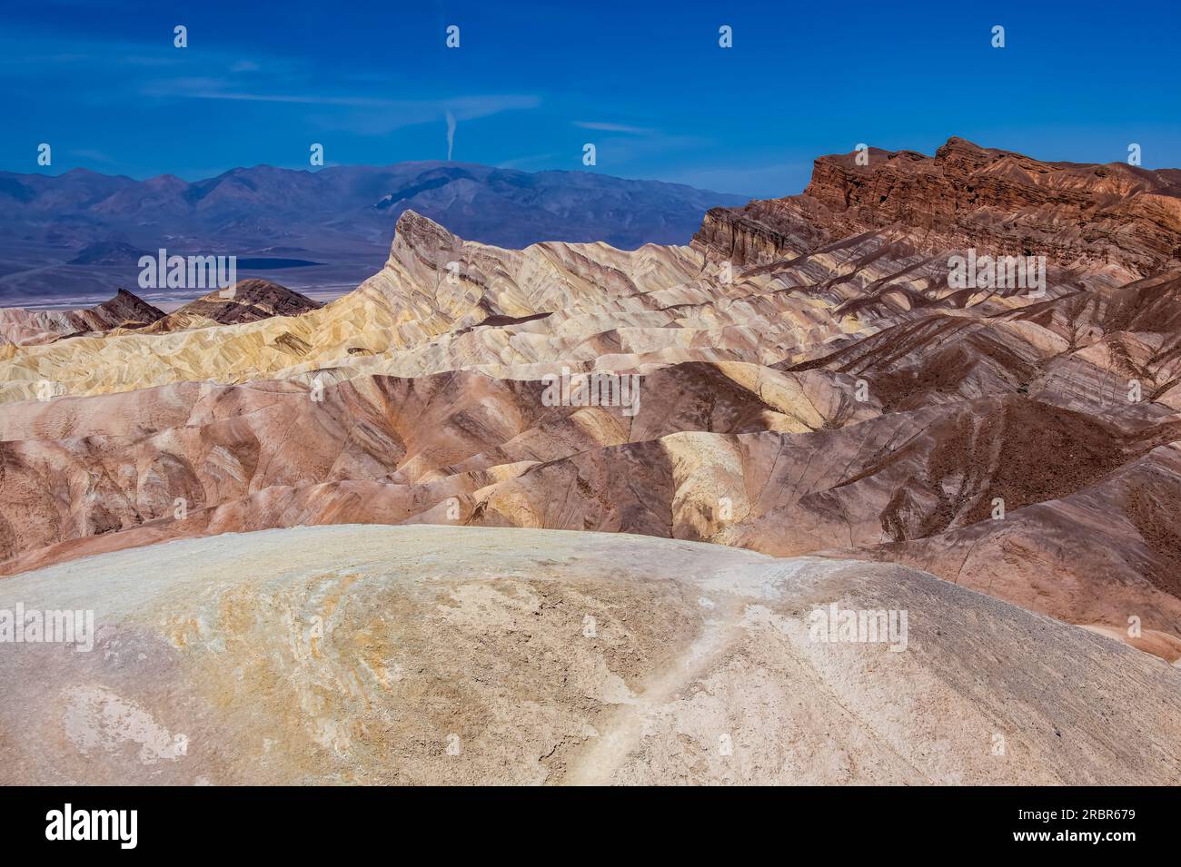 Colorato Death Valley National Park in primavera. Foto Stock