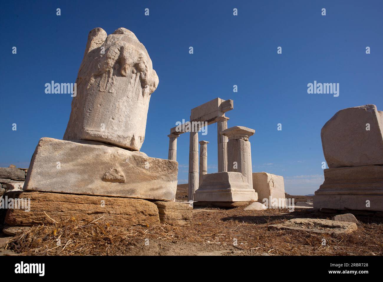 Isola di Delos, Egeo meridionale, Grecia Foto Stock