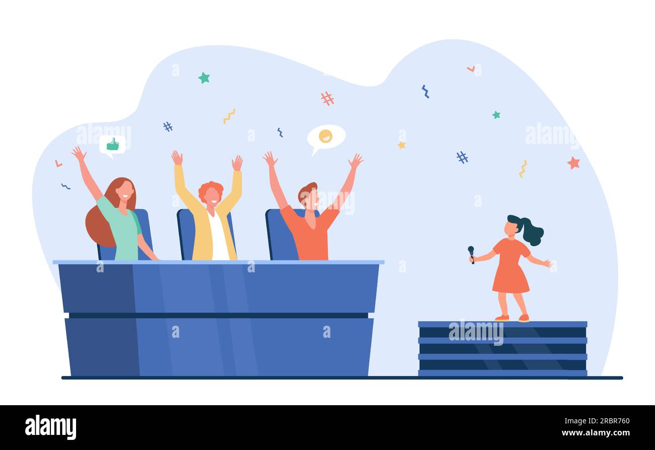 Spettacolo di talenti per bambini Illustrazione Vettoriale