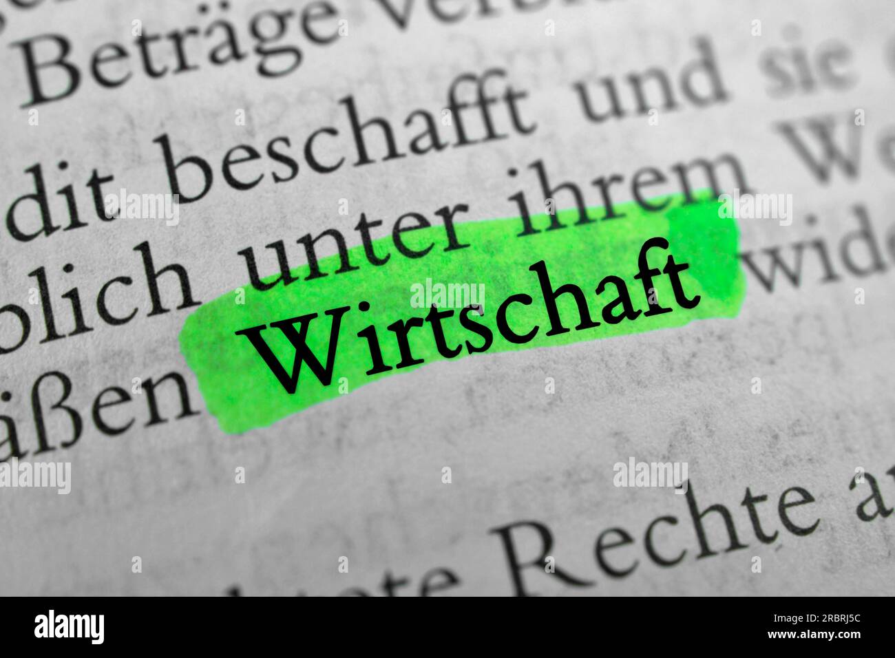 Wirtschaft Foto Stock