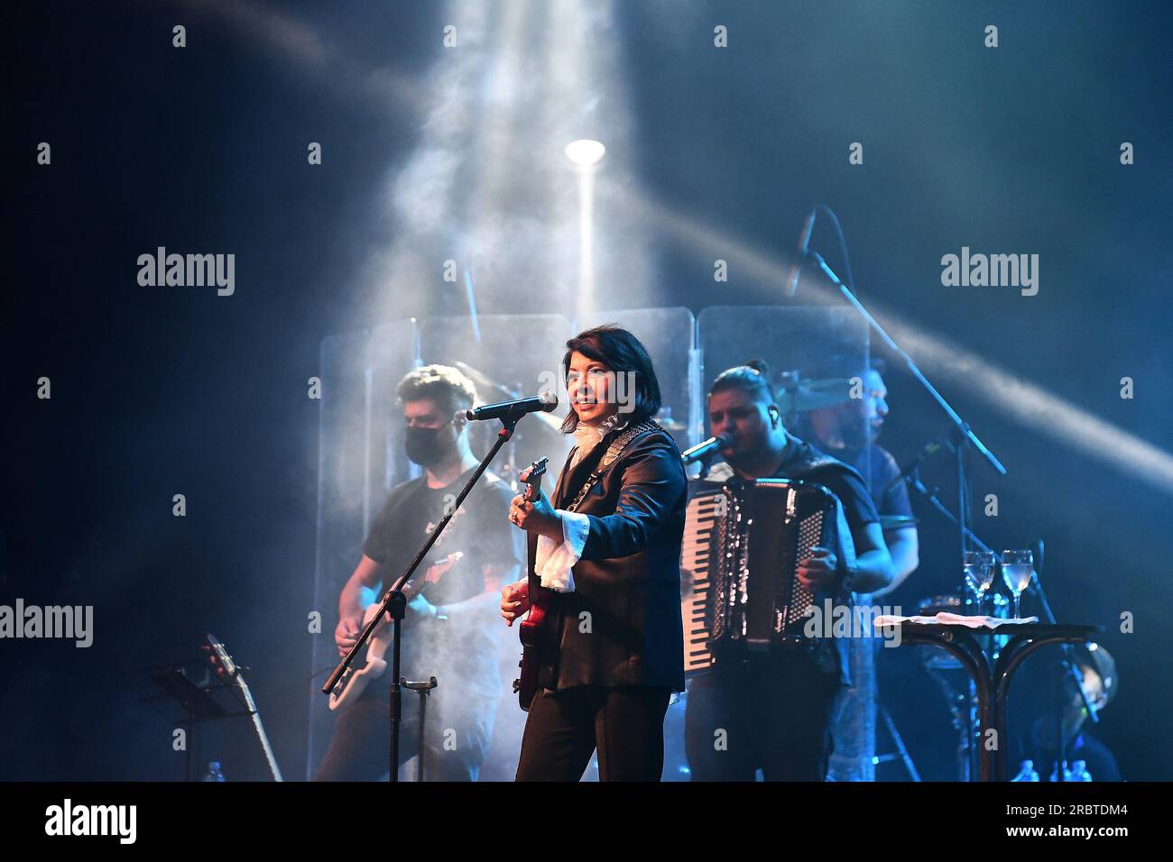 Rio de Janeiro, 3 giugno 2023. La cantante Roberta Miranda, durante uno spettacolo alla Espac Hall nella città di Rio de Janeiro. Foto Stock