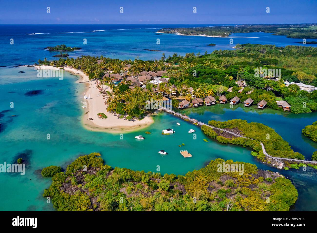 Mauritius, quartiere Flacq, Constance Prince Maurice hotel Foto Stock