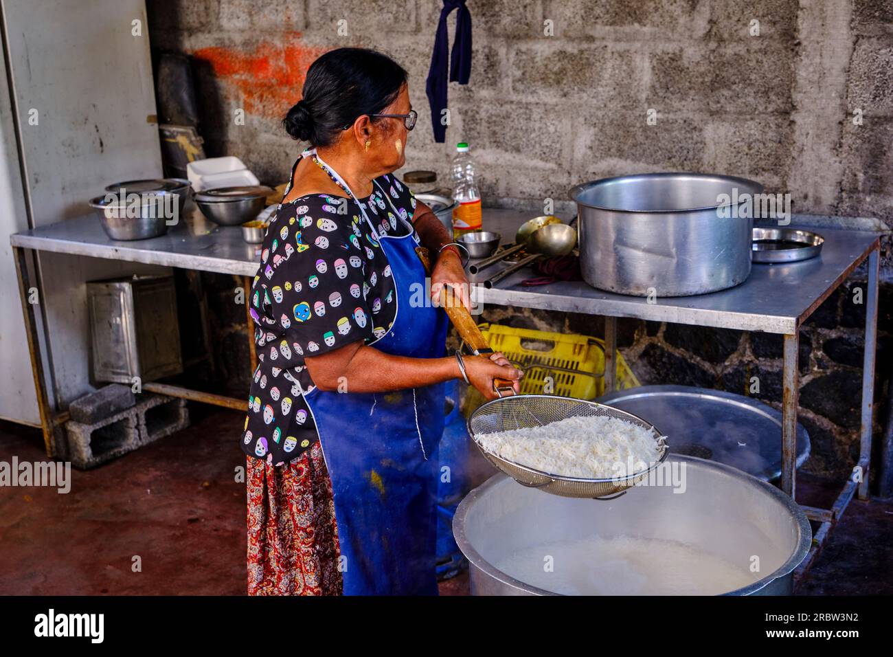 Mauritius, quartiere di Port-Louis, Port-Louis, Street food nel centro della città Foto Stock