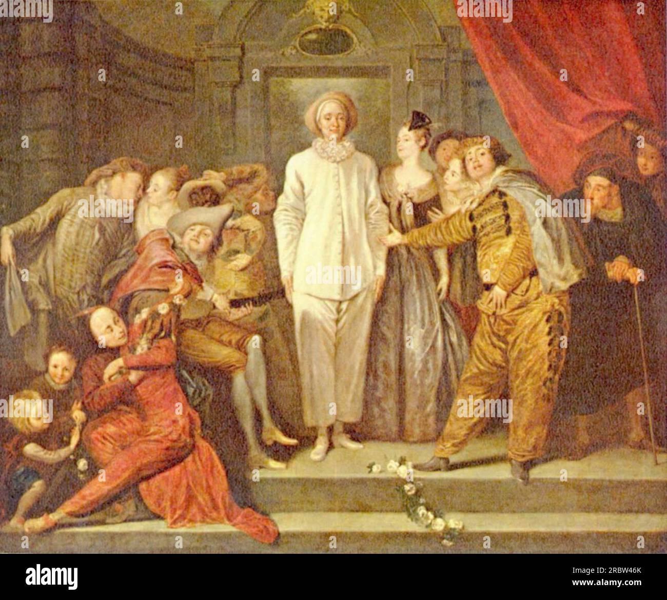 Comici italiani 1720 di Antoine Watteau Foto Stock