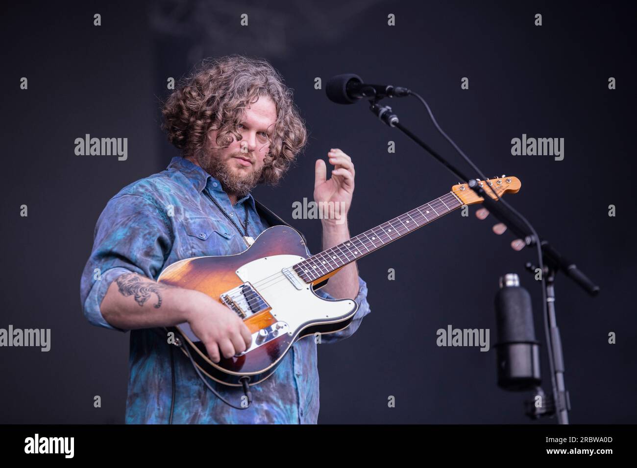 Barcellona, Spagna. 2023.07.07. Alt-J band si esibiscono sul palco al Festival Cruilla. Foto Stock