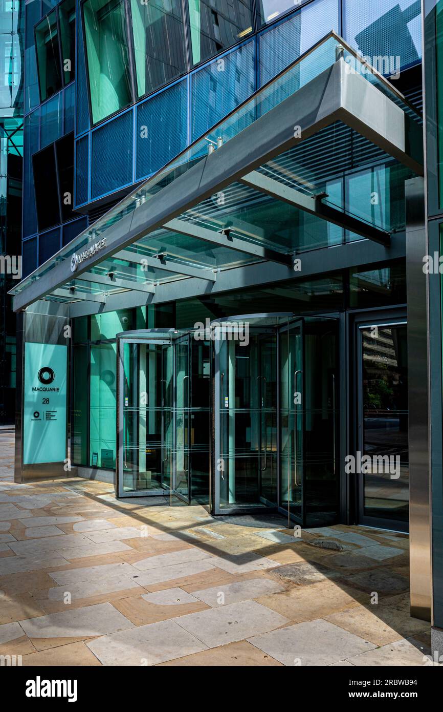 Gruppo Macquarie - Verde Investment Group uffici nella città di Londra il quartiere finanziario. Specialisti in verde gli investimenti in infrastrutture. Foto Stock