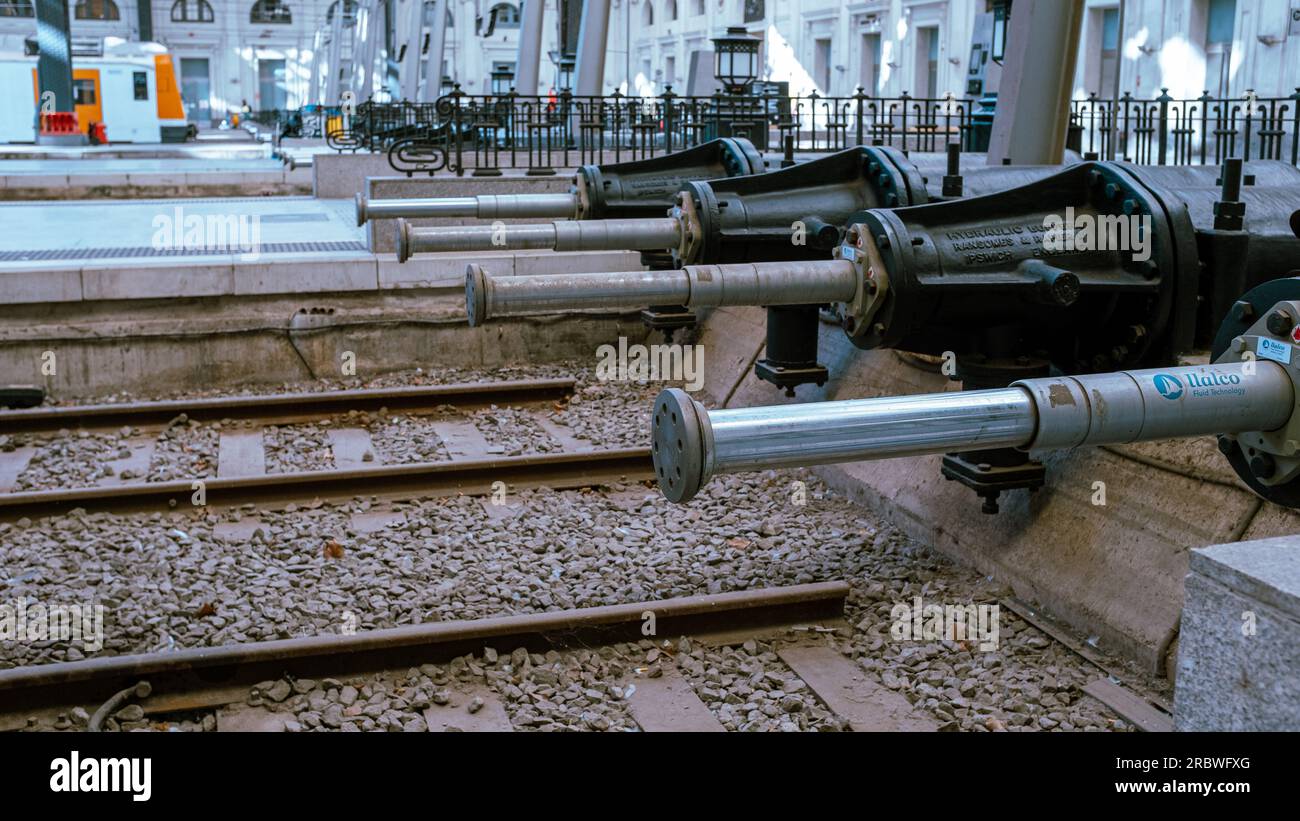 Europa, Spagna, Barcellona, stazione ferroviaria Estación de Francia France Foto Stock