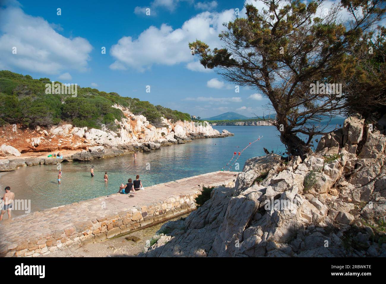 Cala Dragunara, Capo caccia, Porto Conte, Alghero, Sardegna, Italia, Europa Foto Stock