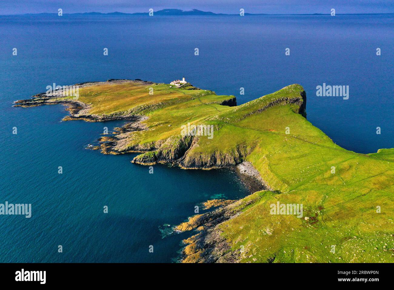 Regno Unito, Scozia, Isola di Skye, penisola e faro di Neist Point Foto Stock