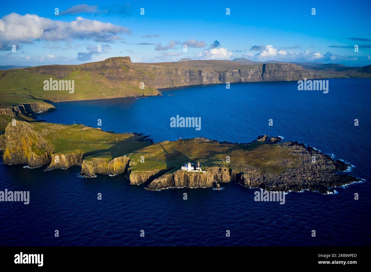 Regno Unito, Scozia, Isola di Skye, penisola e faro di Neist Point Foto Stock