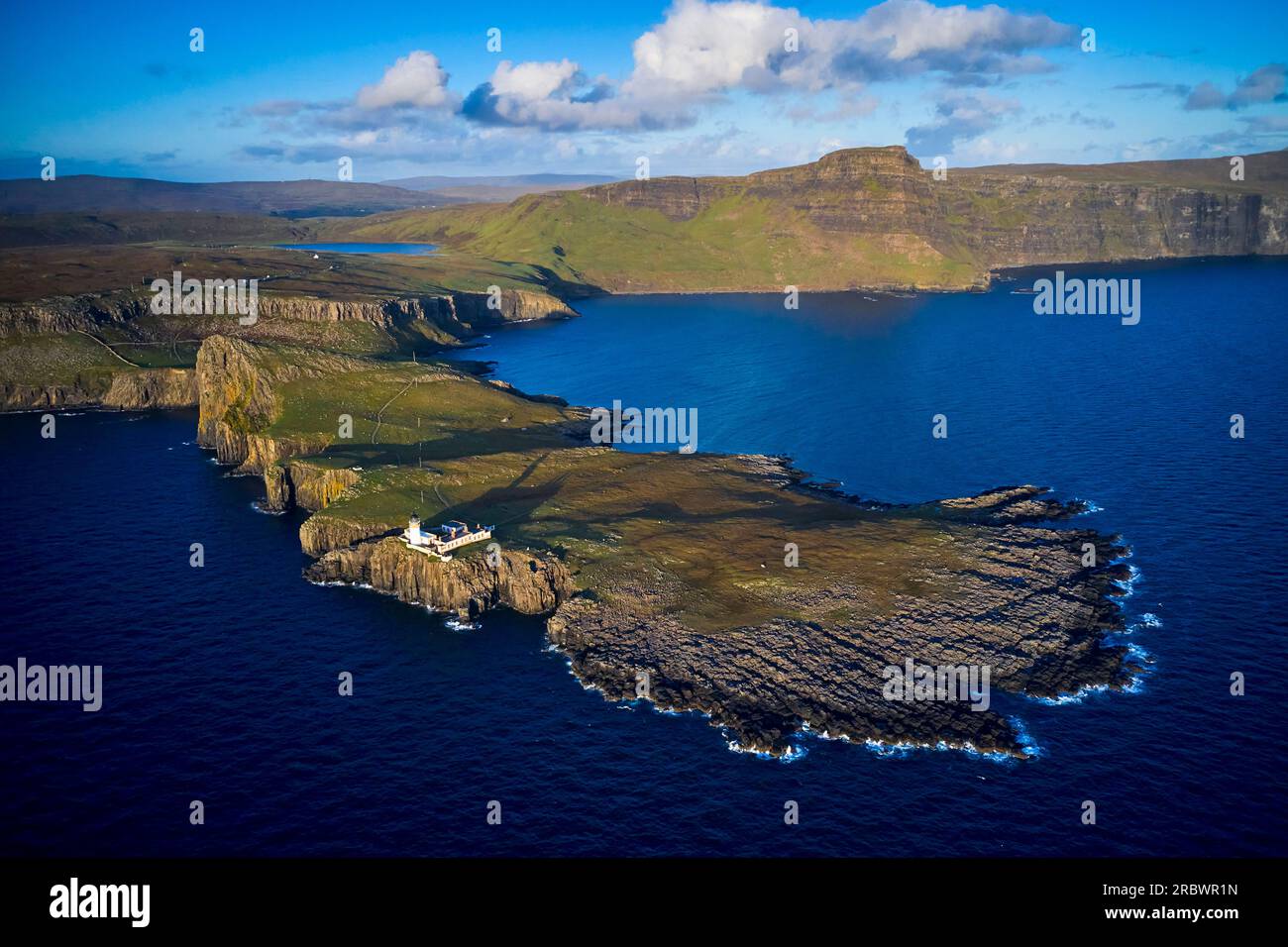 Regno Unito, Scozia, Isola di Skye, penisola e faro di Neist Point Foto Stock