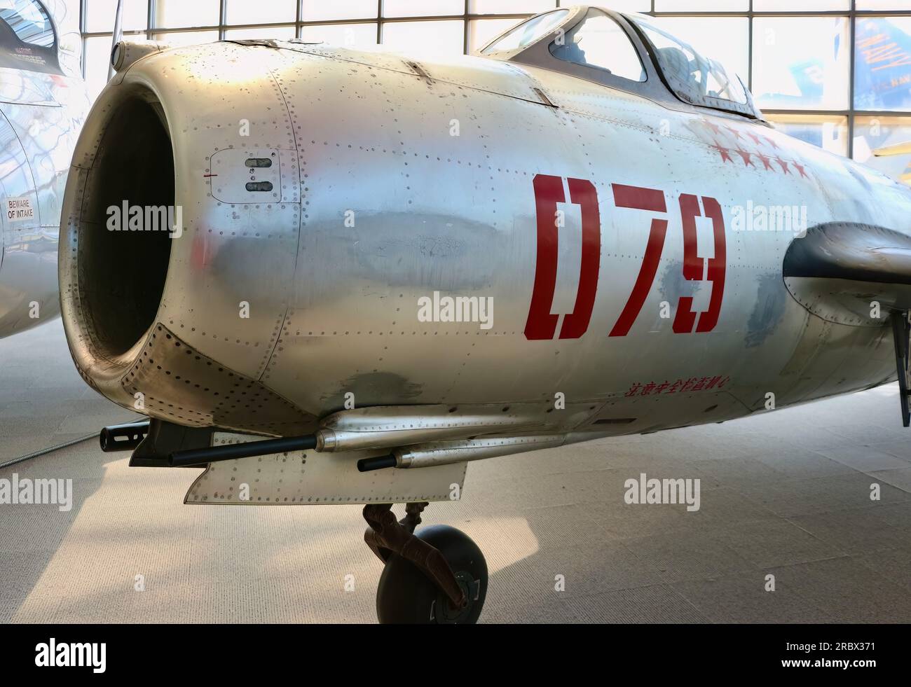 Mikoyan-Gurevich MIG-15bis caccia cinese modificato a reazione nella Great Gallery del Museum of Flight Seattle Washington State USA Foto Stock