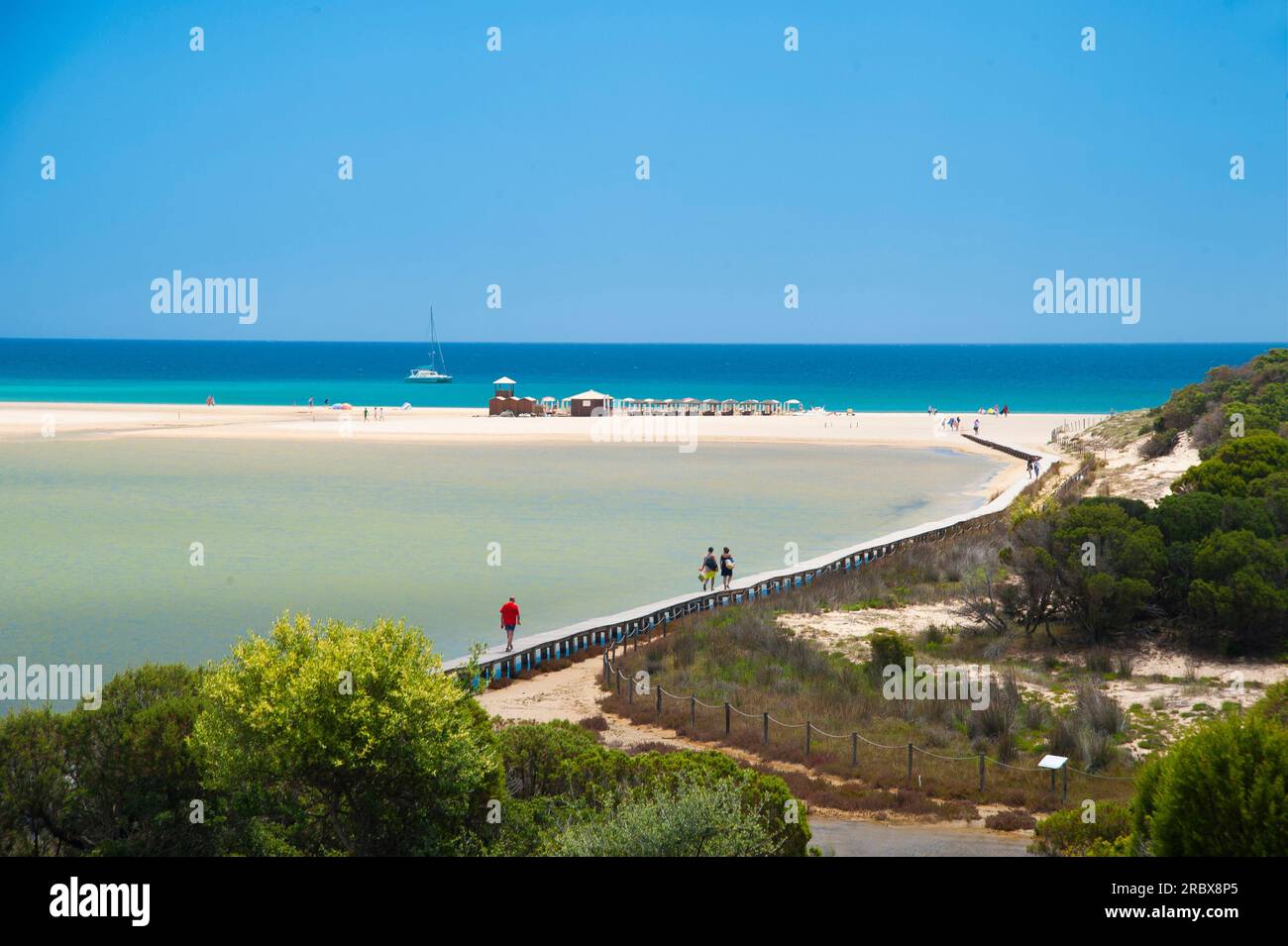 Lagoon, su Giudeu, Capo Spartivento, Chia, Domus de Maria, Sardegna, Italia, Europa Foto Stock