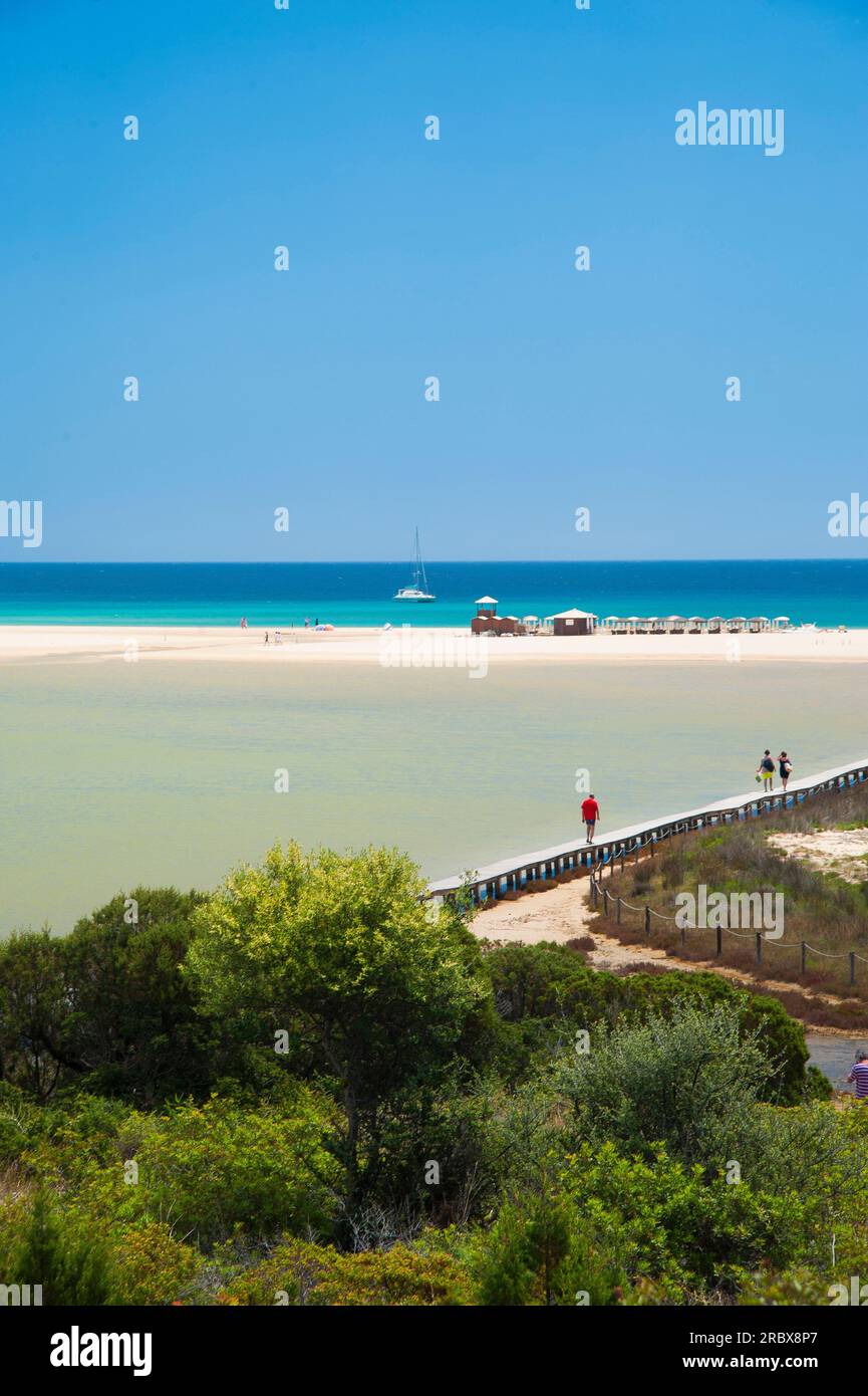 Lagoon, su Giudeu, Capo Spartivento, Chia, Domus de Maria, Sardegna, Italia, Europa Foto Stock