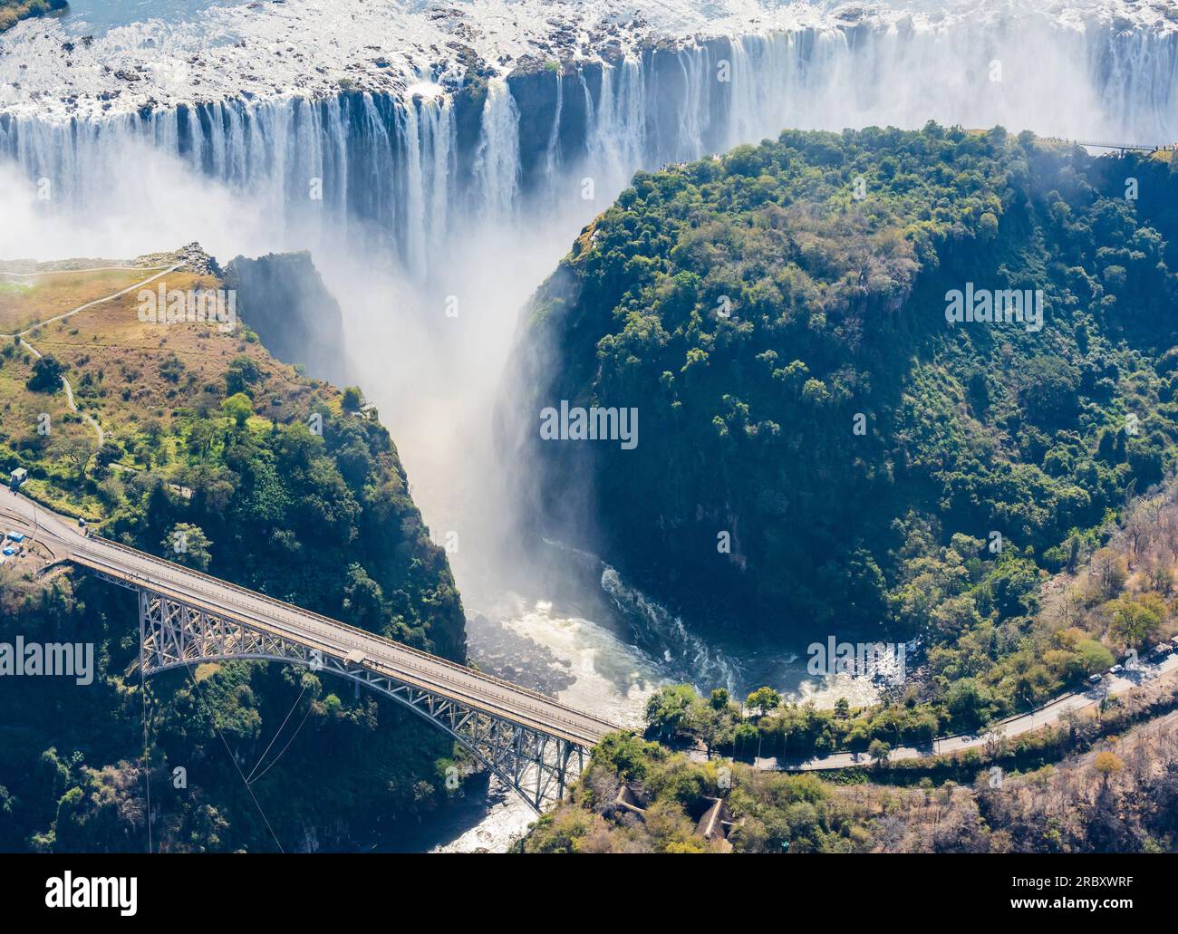 Victoria Falls Zimbabwe Africa... Foto Stock