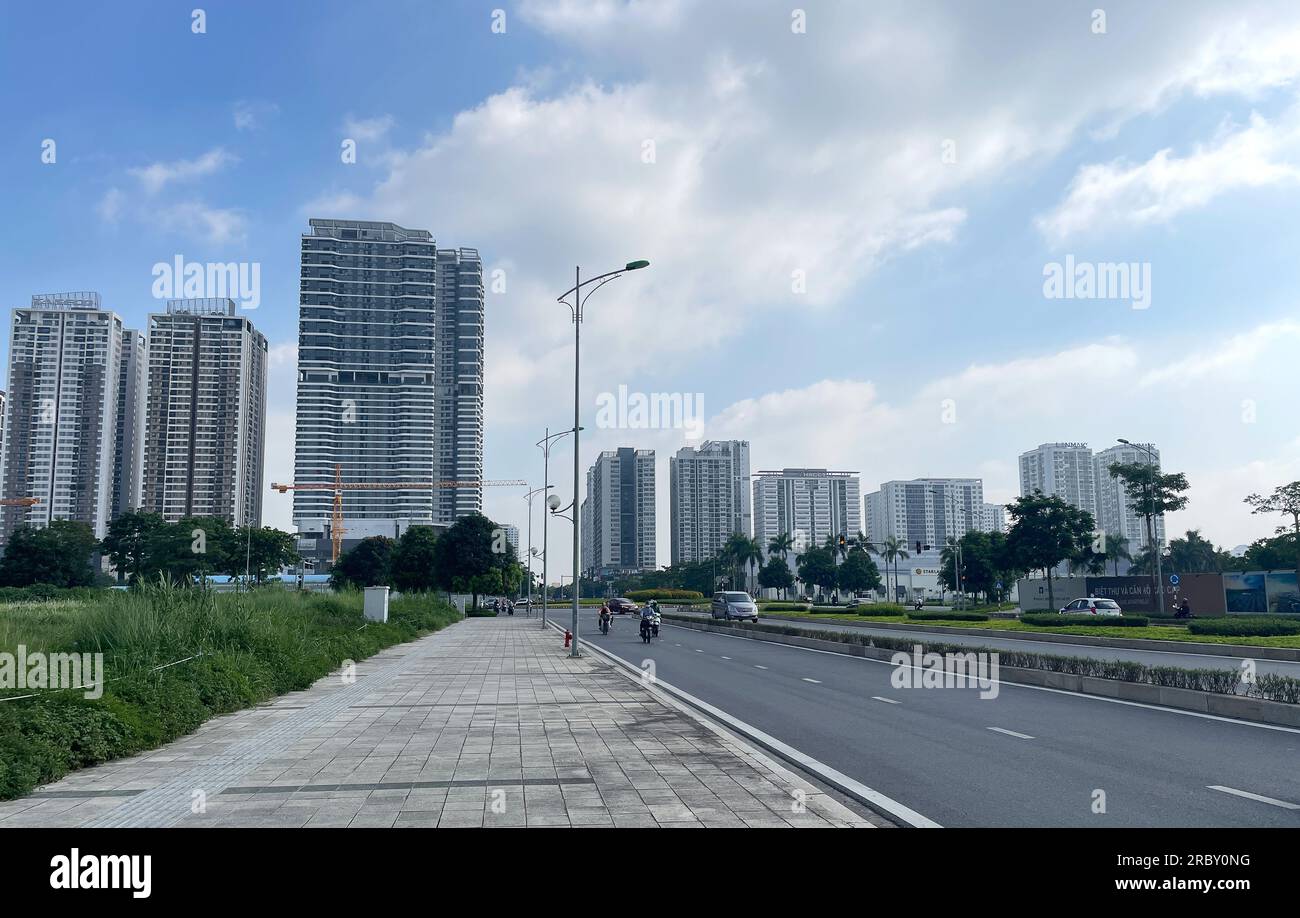 Condomini a ha noi, mercato immobiliare del Vietnam. Bất động sản, đô Thị 不動産市場 房地产市场 부동산 시장 Immobilienmarkt अचल संपत्ति बाजार Foto Stock