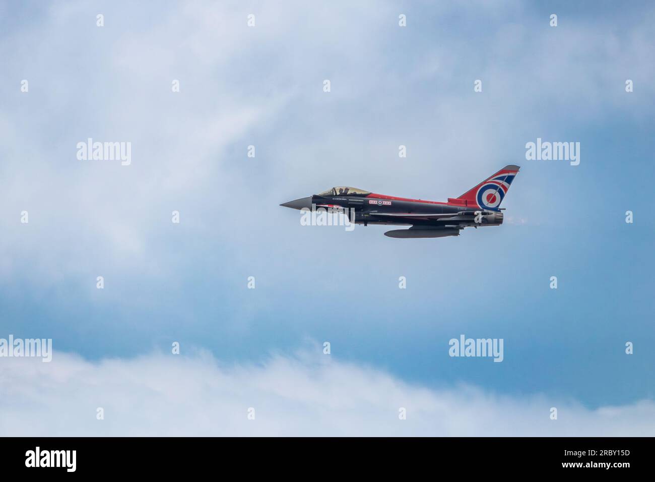 RAF Typhoon display Wales & Swansea Airshow Foto Stock