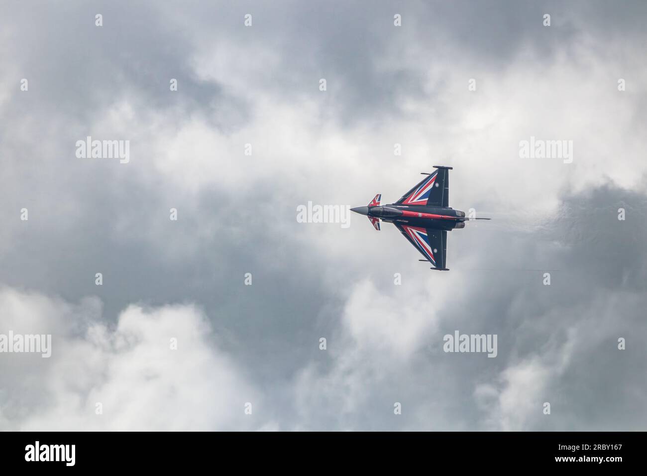 RAF Typhoon display Wales & Swansea Airshow Foto Stock