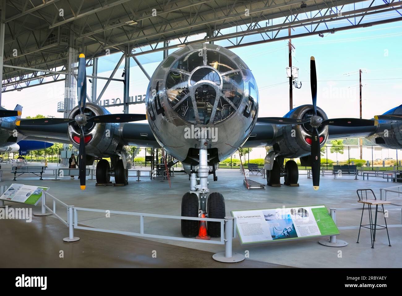 Boeing B-29 Superfortress T-Square 54 WW2 USAF bombardiere pesante Seattle Washington State USA Foto Stock