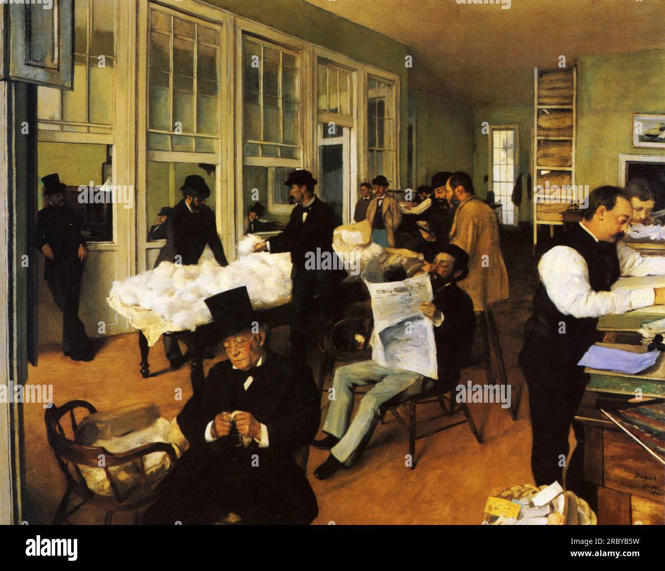 Un Cotton Office a New Orleans 1873 di Edgar Degas Foto Stock