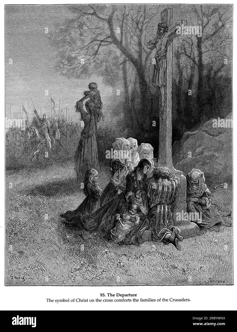 Partenza da Gustave Dore Foto Stock
