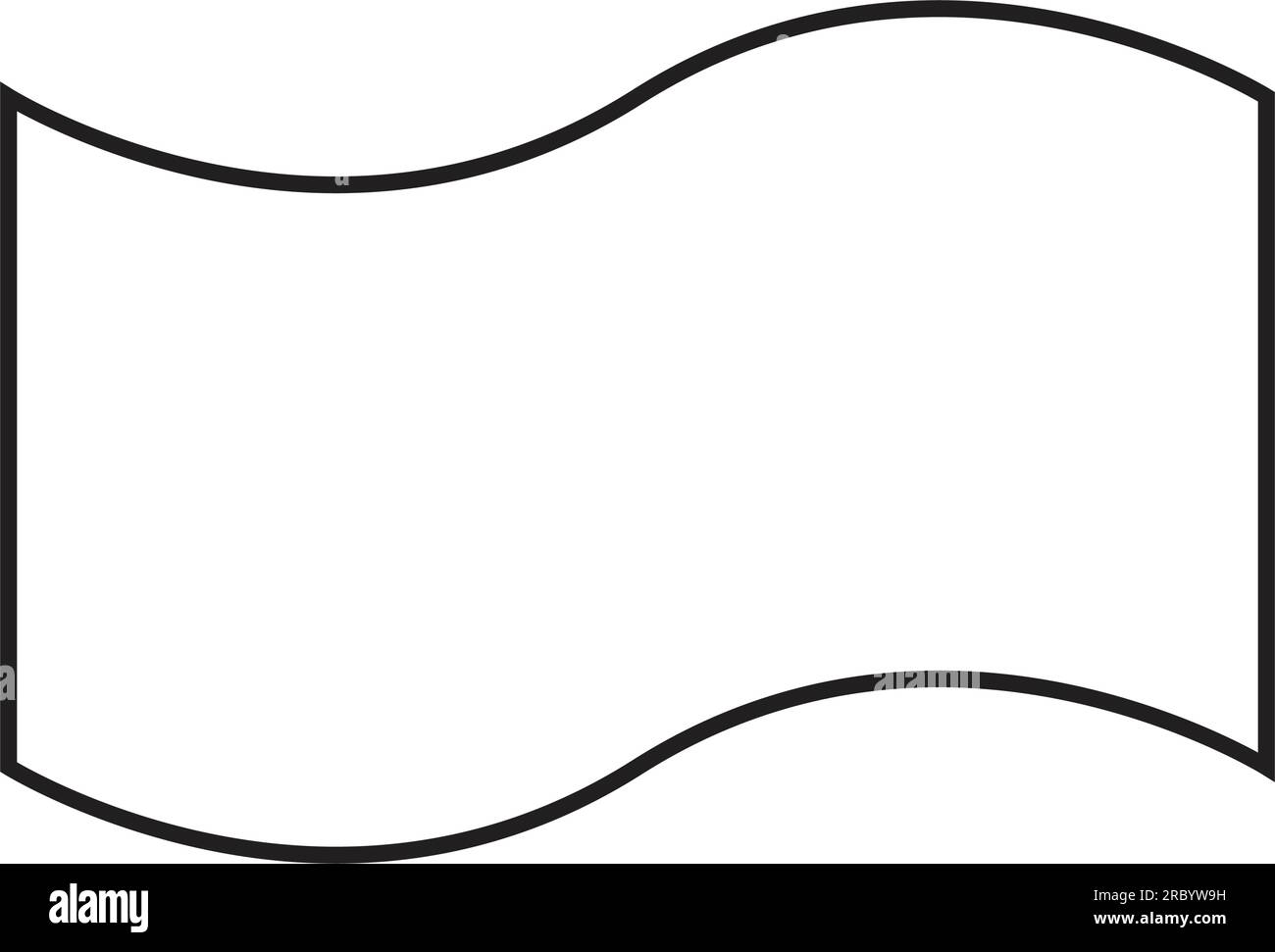 Elemento di forma del diagramma di flusso su nastro cartaceo per l'illustrazione del diagramma di layout dei processi per aziende e finanza Illustrazione Vettoriale