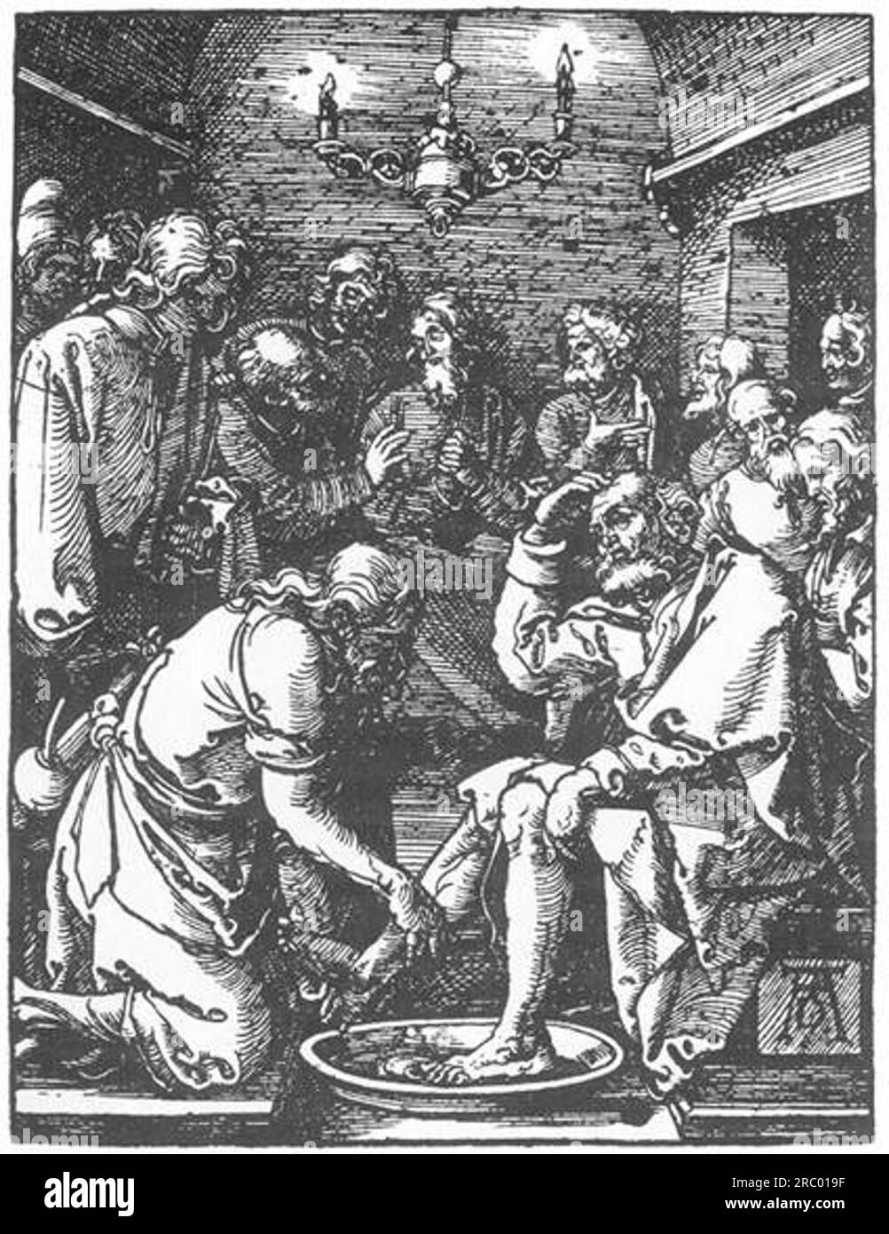 Cristo lavando i piedi di Pietro 1511 di Albrecht durer Foto Stock