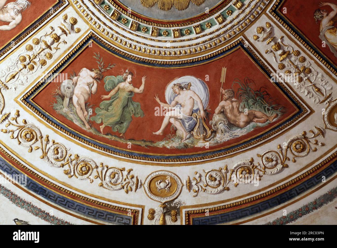 Disputa di Apollo e Marsyas 1540 di Francesco de' Rossi (Francesco Salviati) Foto Stock