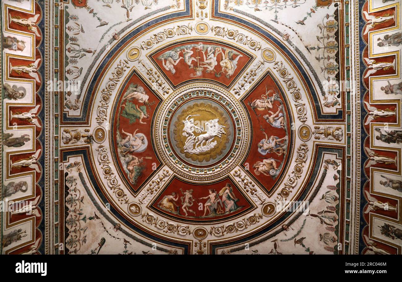 Disputa di Apollo e Marsyas, 1540 di Francesco de' Rossi (Francesco Salviati) Foto Stock