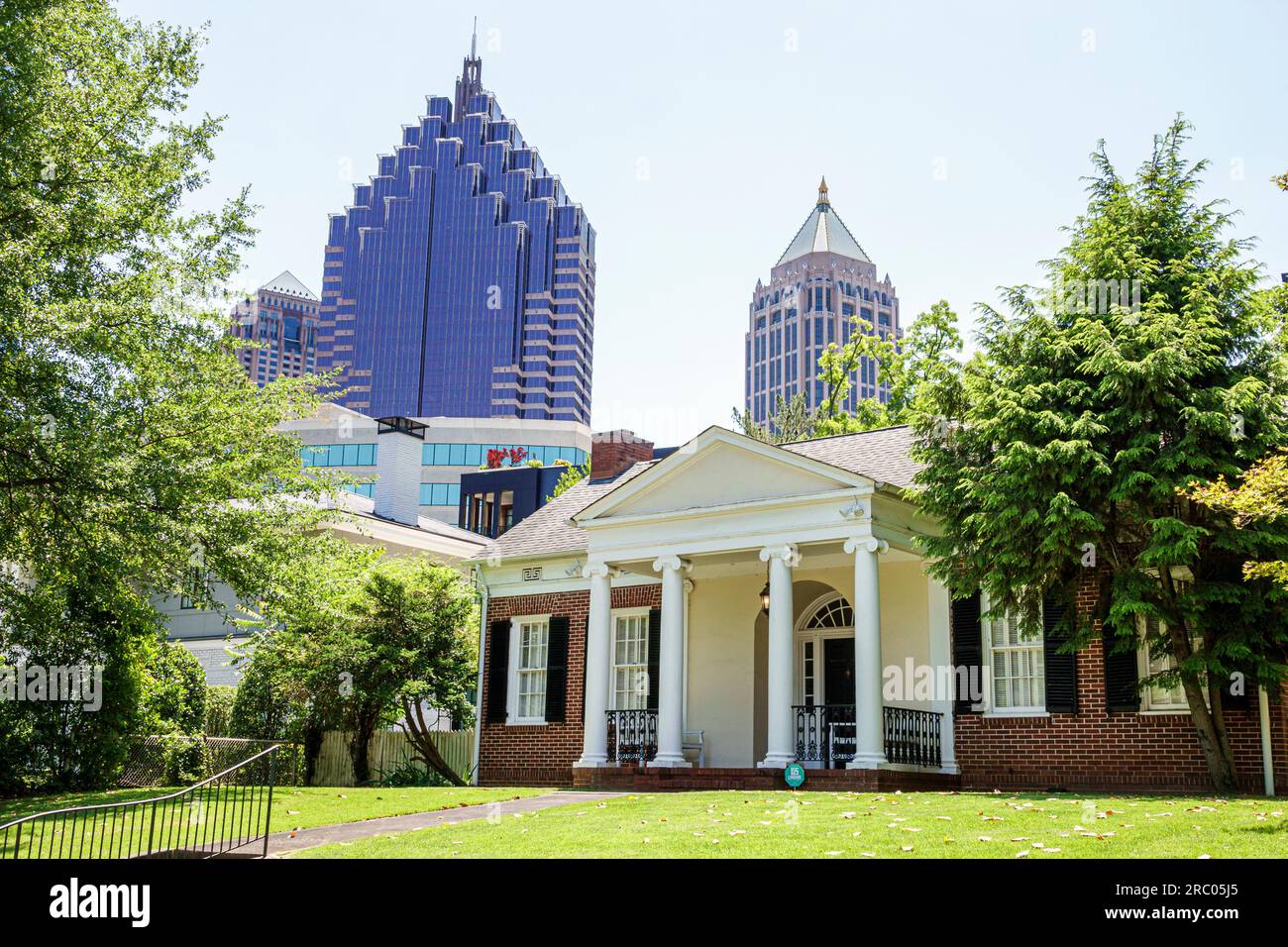 Atlanta Georgia, Ansley Park, casa-residenza, grattacieli a grattacieli alti edifici, skyline urbano cittadino, architettura Foto Stock