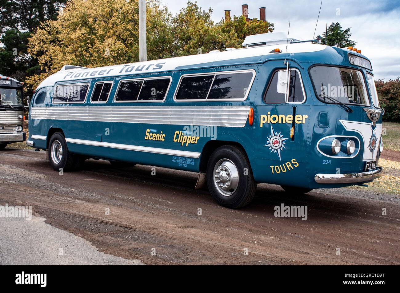 Autobus turistici Ansair Flxible intorno al 1955 Foto Stock