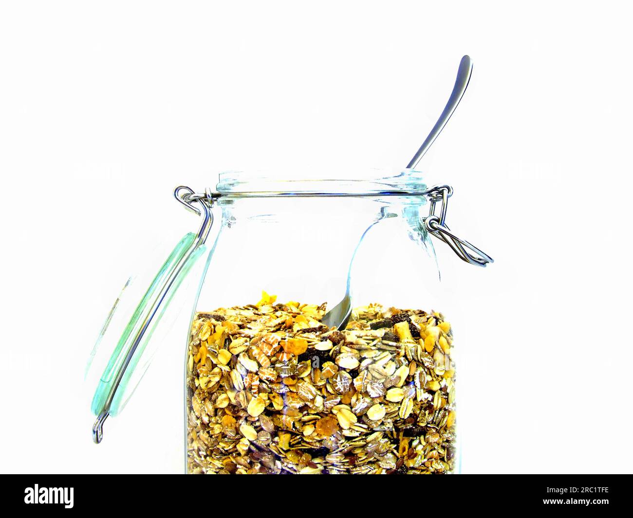 Muesli mit Trockenfruechten Foto Stock