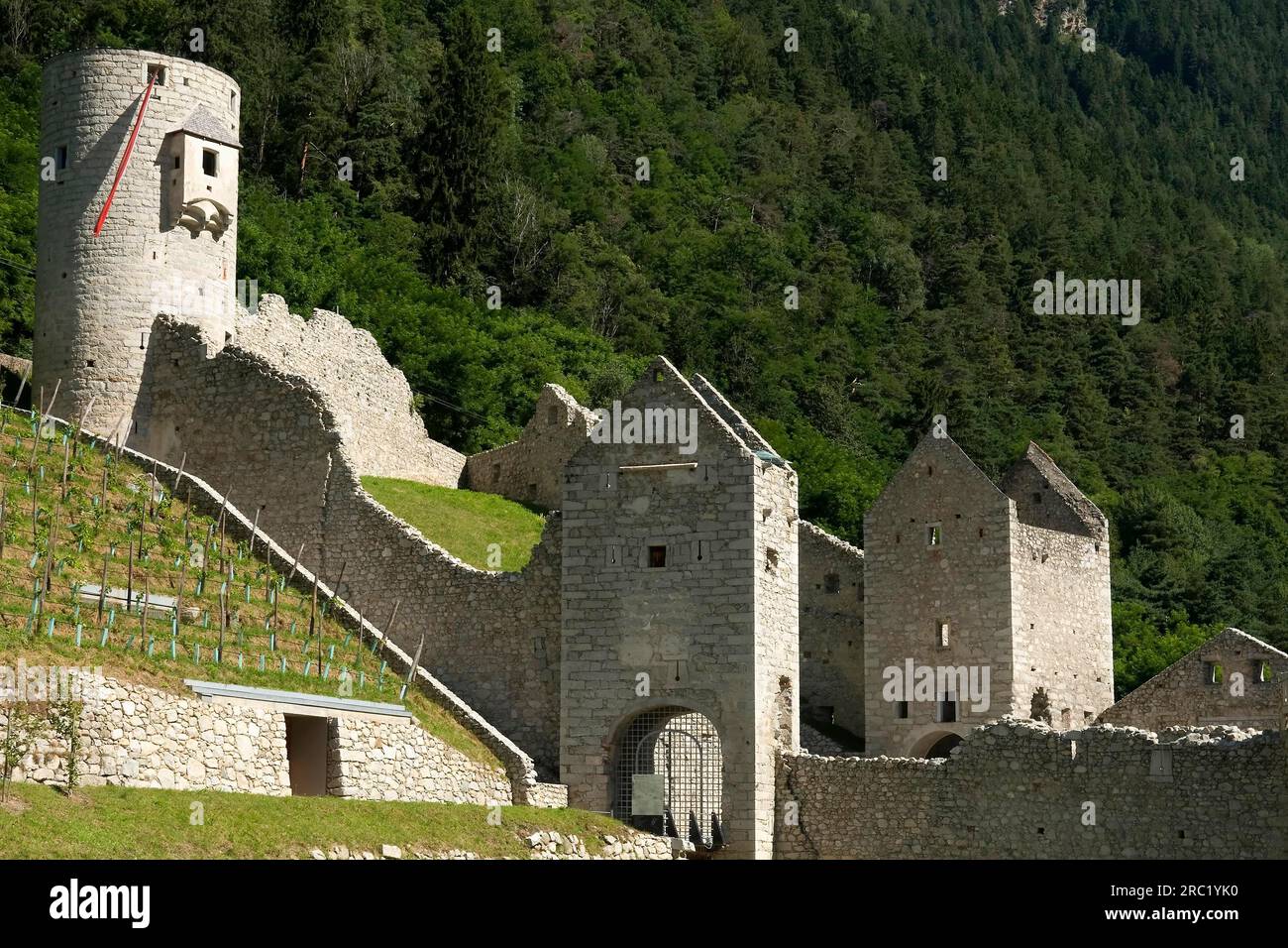 Fu assediata invano durante le guerre dei contadini nel 1526. Battaglie del 1703 (Guerra di successione spagnola) e del 1809 (rivolta tirolese contro la Foto Stock