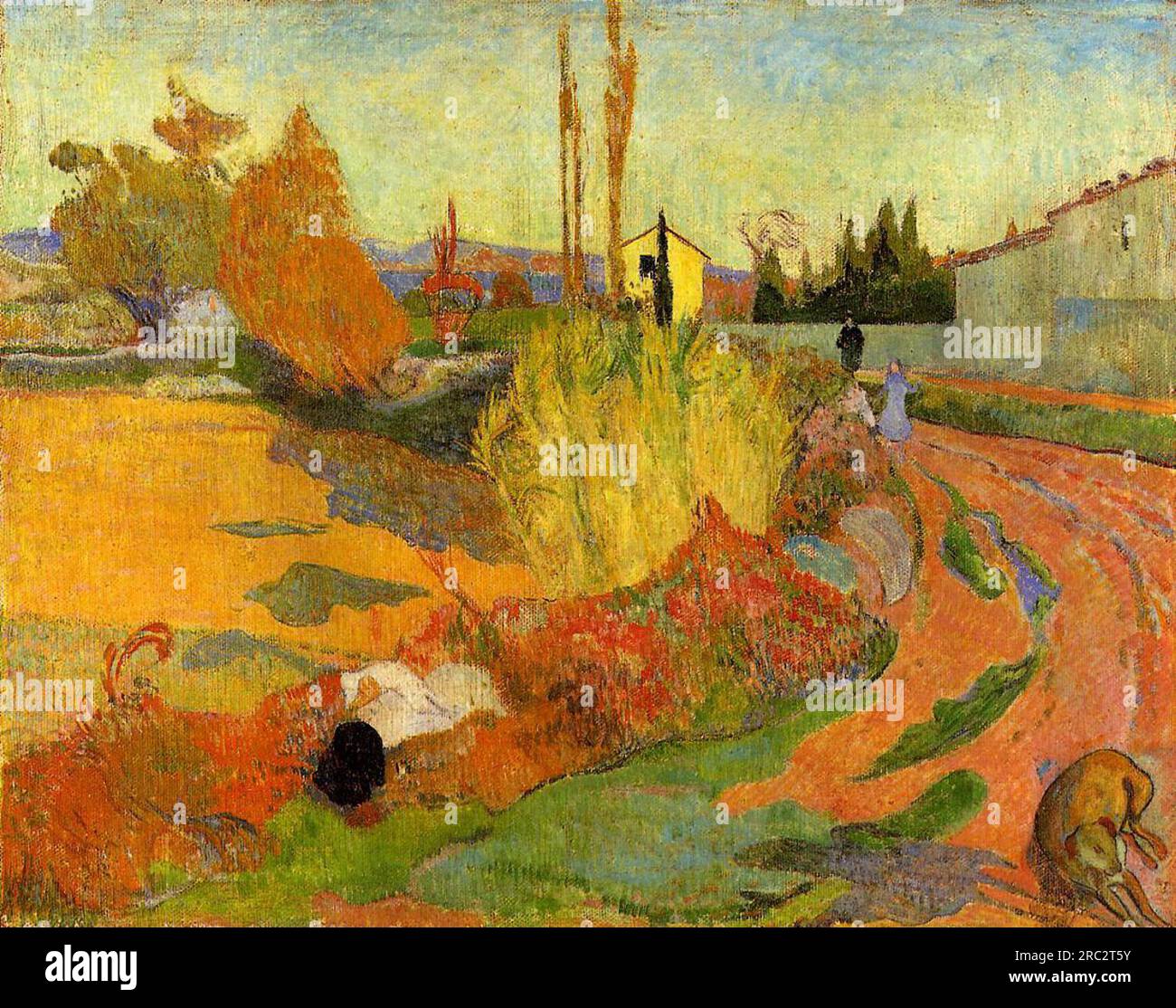 Landscape at Arles 1888; Arles-sur-tech, Francia di Paul Gauguin Foto Stock