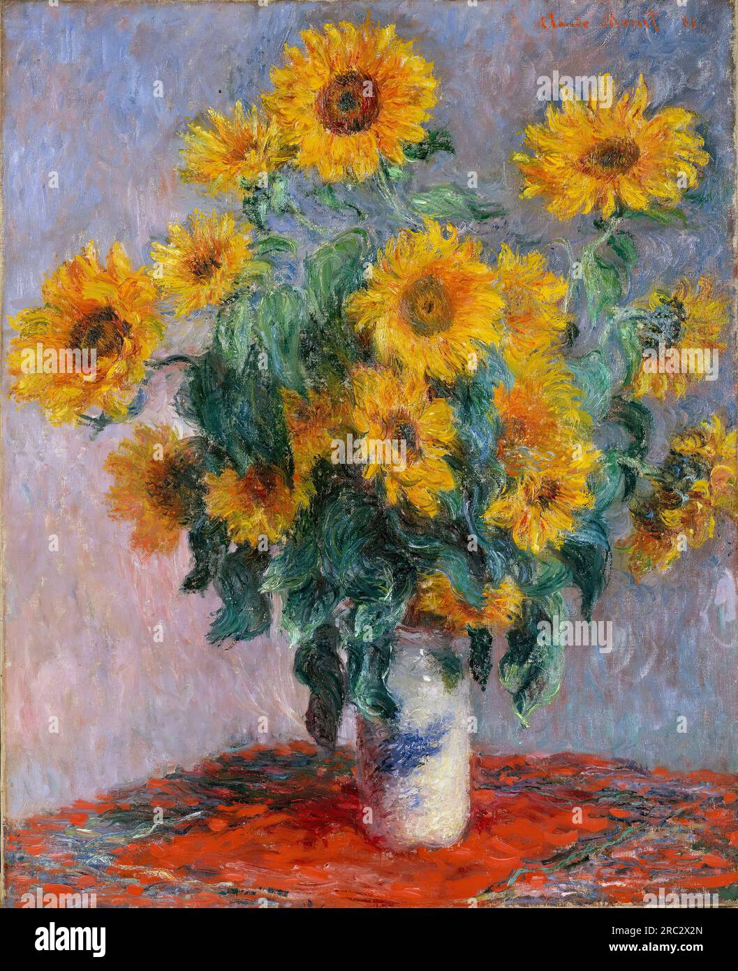 Claude Monet - bouquet di girasoli Foto Stock