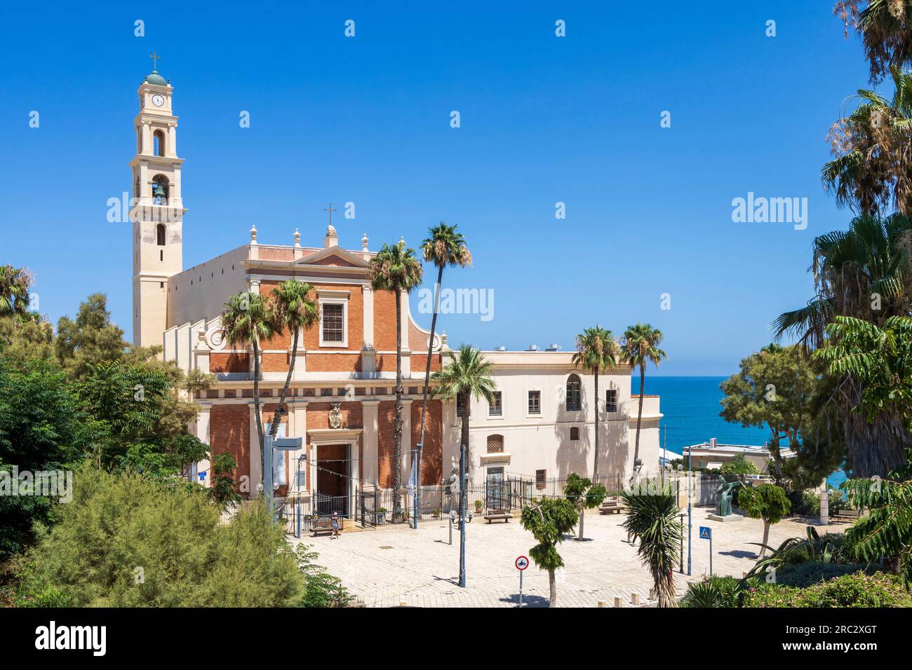 Tel Aviv, Israele - 2023 giugno, St La Chiesa di Pietro è una chiesa francescana nella parte storica di Giaffa, ora parte di Tel Aviv-Yafo, Israele. Foto Stock