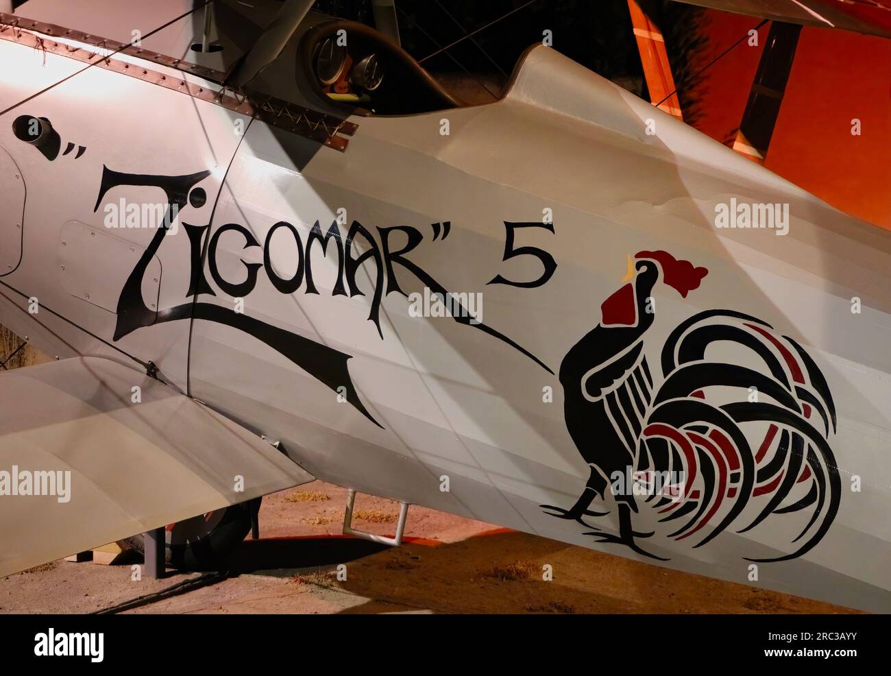 Riproduzione Nieuport 24bis biplano da caccia francese prima guerra mondiale il Museo del volo Seattle Washington State USA Foto Stock