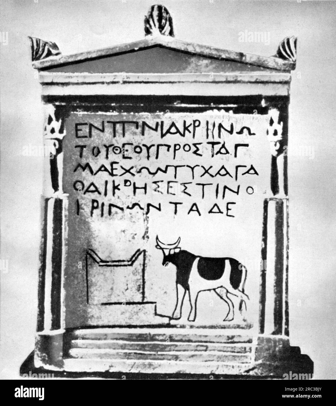 Pubblicità, mondo antico, Grecia, poster pubblicitario di un lettore di sogni, III secolo a.C., ADDITIONAL-RIGHTS-CLEARANCE-INFO-NOT-AVAILABLE Foto Stock